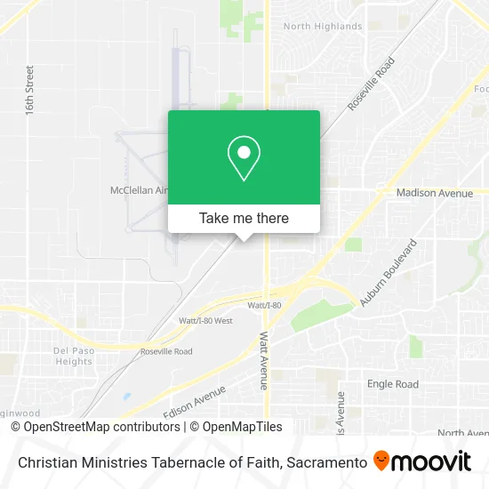 Mapa de Christian Ministries Tabernacle of Faith