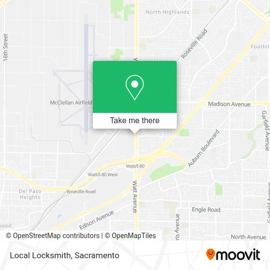 Mapa de Local Locksmith