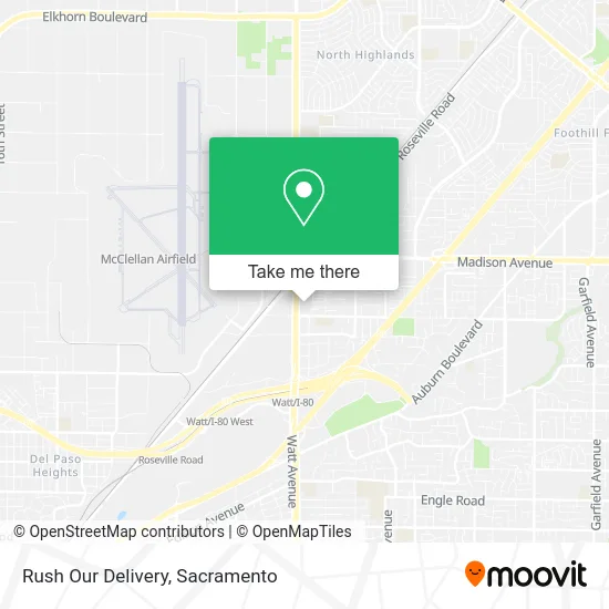 Mapa de Rush Our Delivery