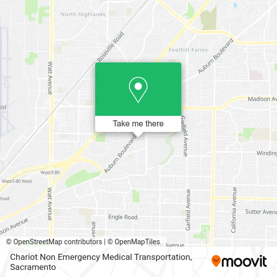 Chariot Non Emergency Medical Transportation map