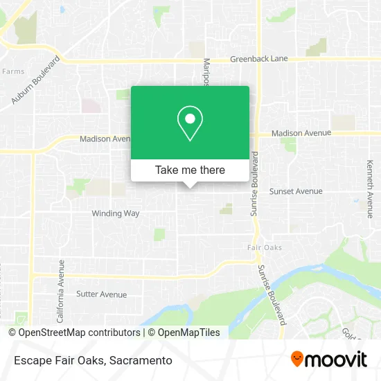 Mapa de Escape Fair Oaks