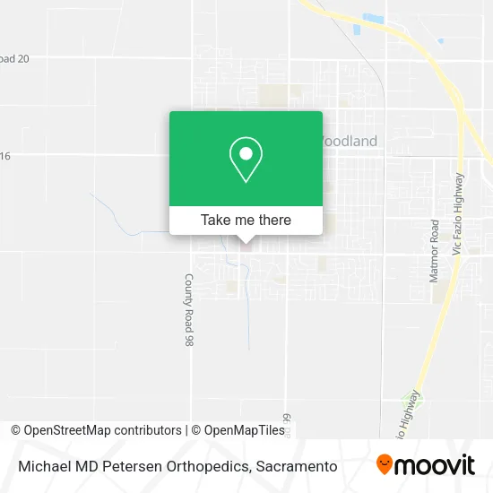 Michael MD Petersen Orthopedics map