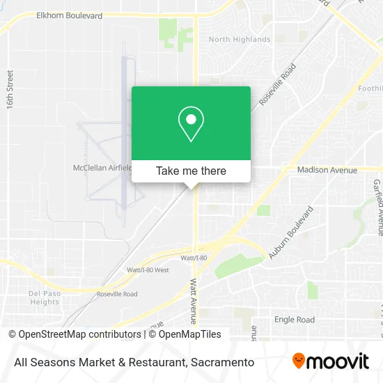 Mapa de All Seasons Market & Restaurant