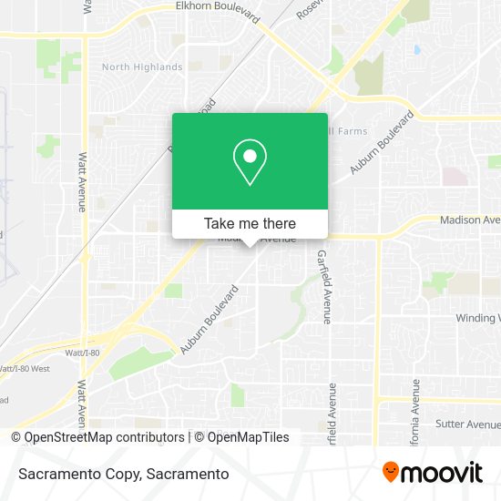 Sacramento Copy map