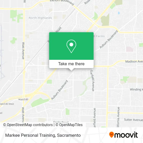 Markee Personal Training map