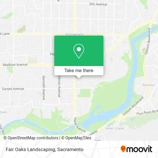 Fair Oaks Landscaping map