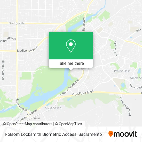 Folsom Locksmith Biometric Access map