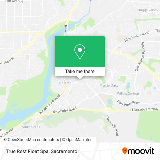 True Rest Float Spa map