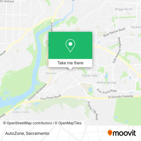 AutoZone map