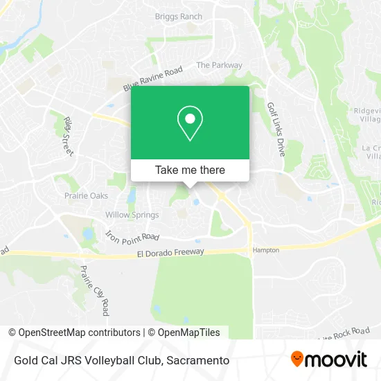 Mapa de Gold Cal JRS Volleyball Club