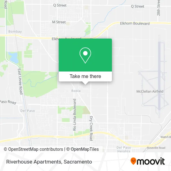 Riverhouse Apartments map