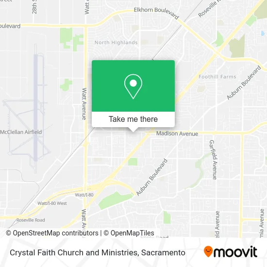 Mapa de Crystal Faith Church and Ministries