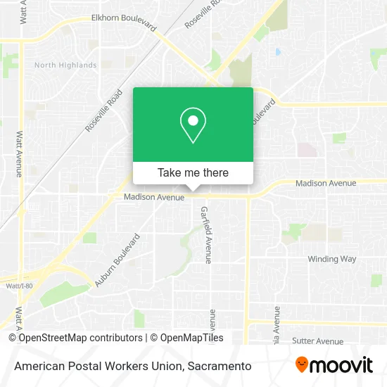 Mapa de American Postal Workers Union