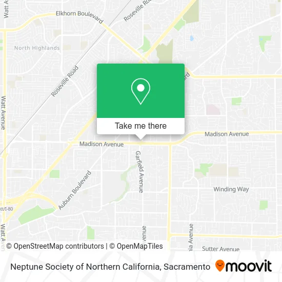 Mapa de Neptune Society of Northern California