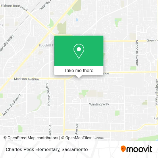 Mapa de Charles Peck Elementary