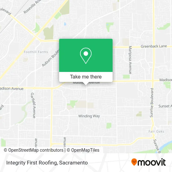 Integrity First Roofing map