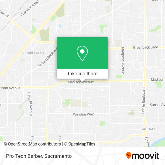 Pro-Tech Barber map