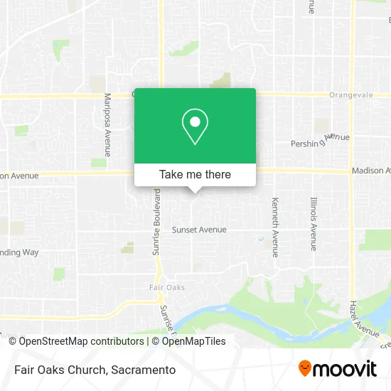 Fair Oaks Church map