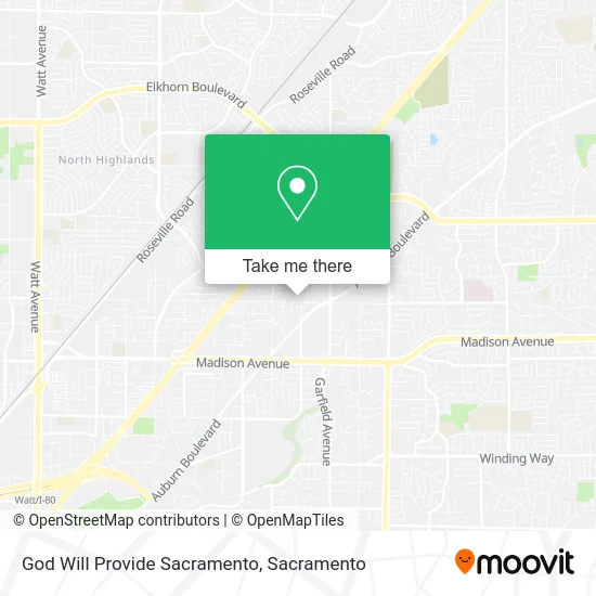 Mapa de God Will Provide Sacramento