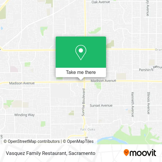 Mapa de Vasquez Family Restaurant