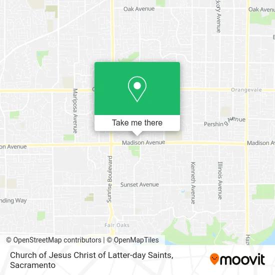 Church of Jesus Christ of Latter-day Saints map