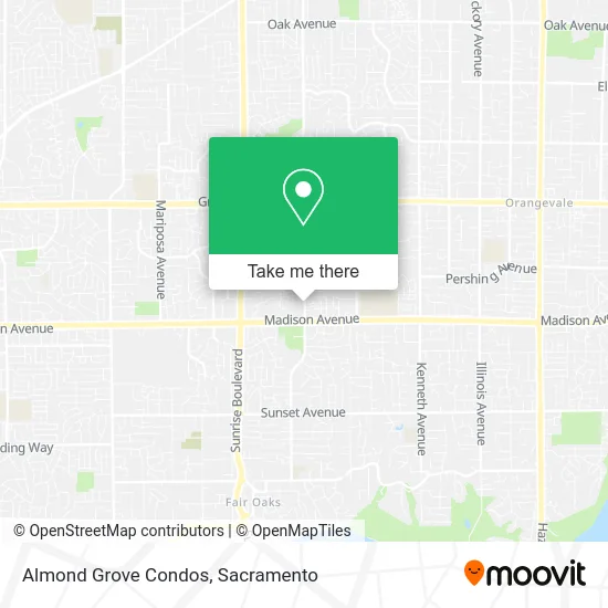 Almond Grove Condos map