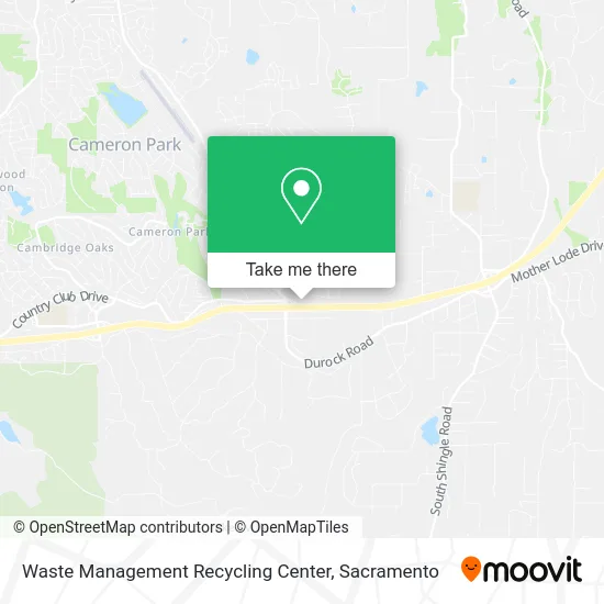 Waste Management Recycling Center map