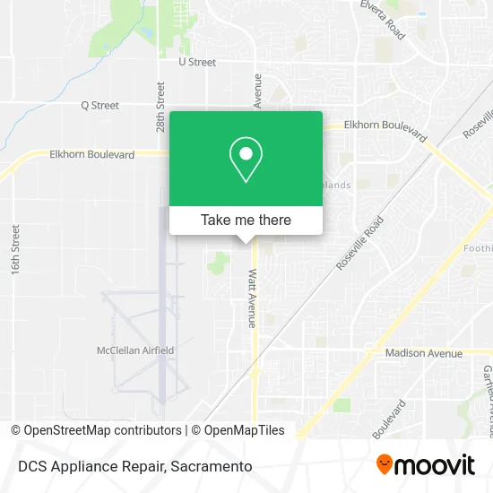Mapa de DCS Appliance Repair