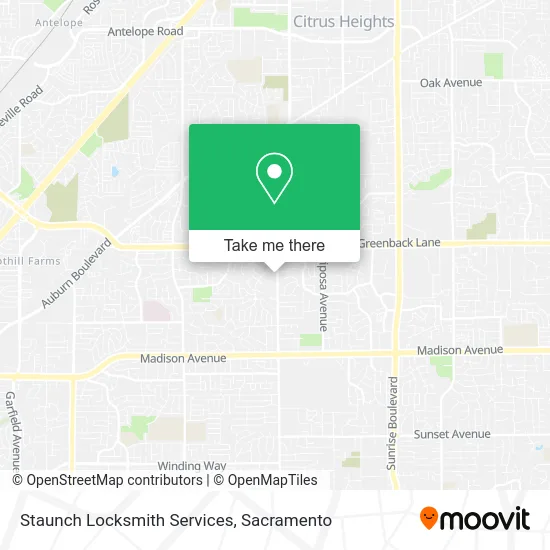 Mapa de Staunch Locksmith Services