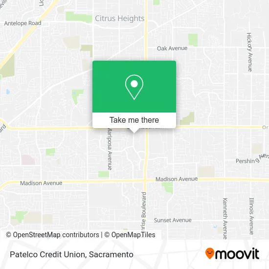 Mapa de Patelco Credit Union