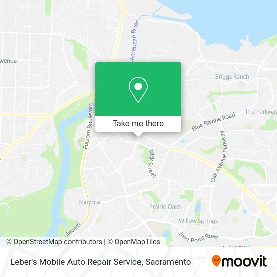 Leber's Mobile Auto Repair Service map