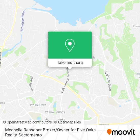 Mechelle Reasoner Broker / Owner for Five Oaks Realty map