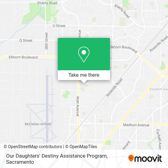 Our Daughters' Destiny Assistance Program map