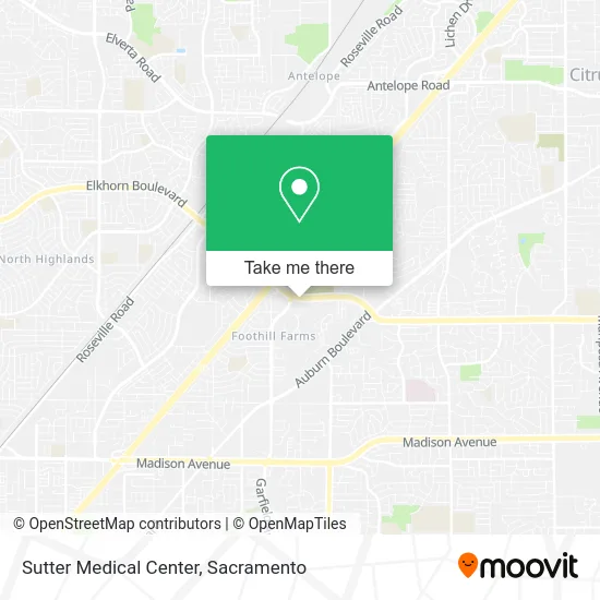 Sutter Medical Center map