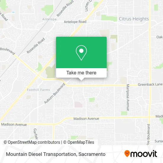 Mapa de Mountain Diesel Transportation