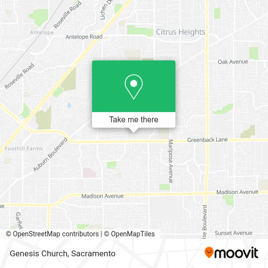Mapa de Genesis Church