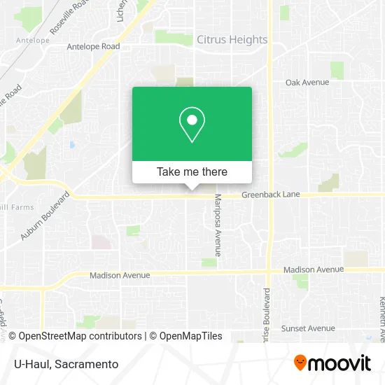 Mapa de U-Haul