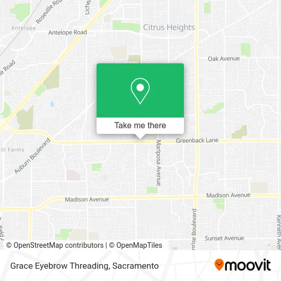 Mapa de Grace Eyebrow Threading