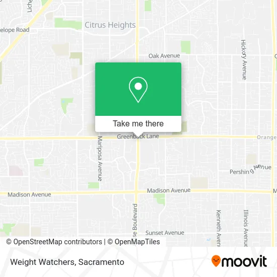 Mapa de Weight Watchers