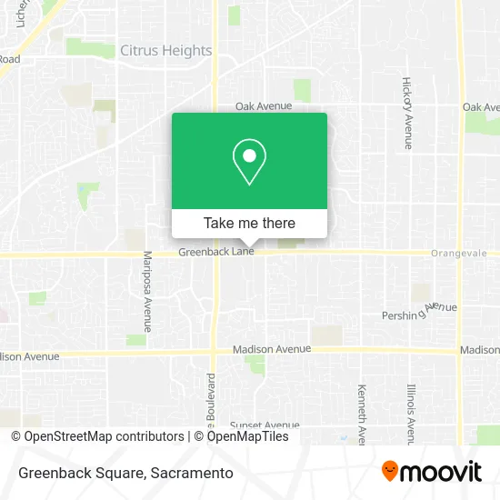 Mapa de Greenback Square
