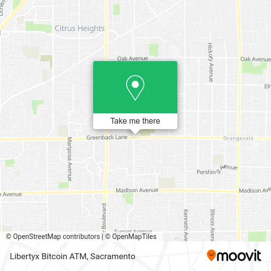 Mapa de Libertyx Bitcoin ATM