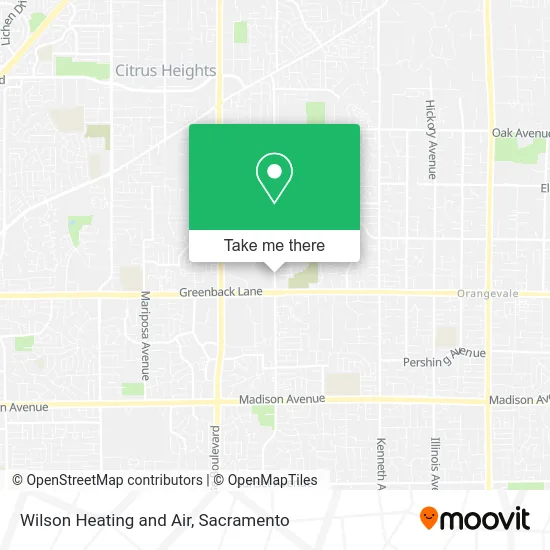 Wilson Heating and Air map