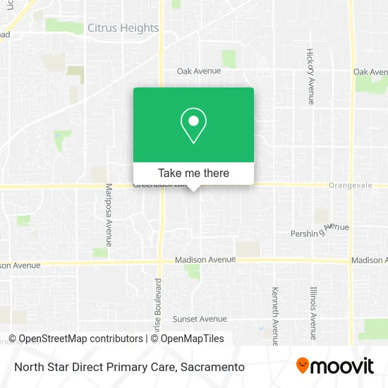 North Star Direct Primary Care map