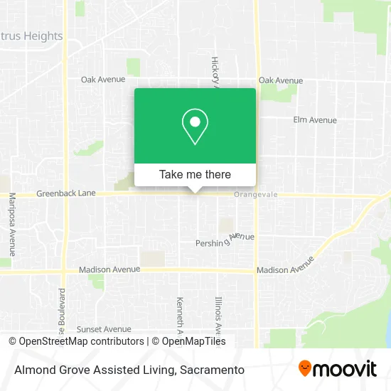 Almond Grove Assisted Living map