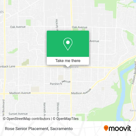 Mapa de Rose Senior Placement