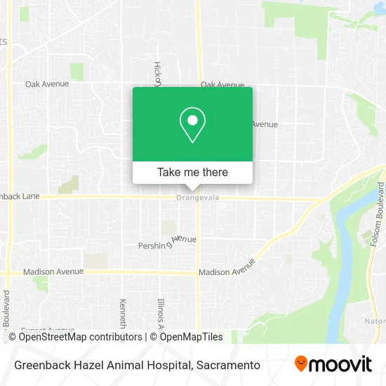 Mapa de Greenback Hazel Animal Hospital