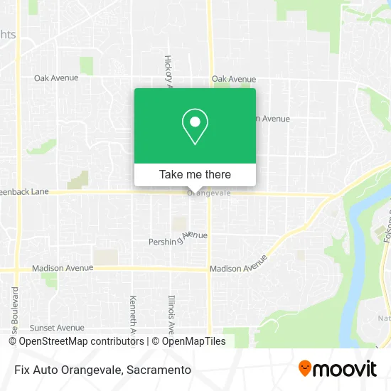 Mapa de Fix Auto Orangevale