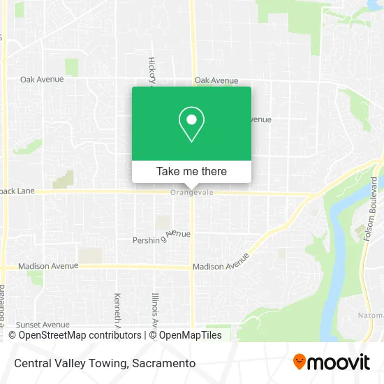 Mapa de Central Valley Towing