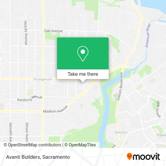 Avanti Builders map
