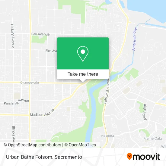 Urban Baths Folsom map
